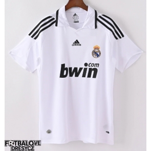 Real Madrid 2008-2009 Retro Domácí Dres Krátký Rukáv Real Madrid 2008-2009 Retro Domácí Dres Krátký Rukáv